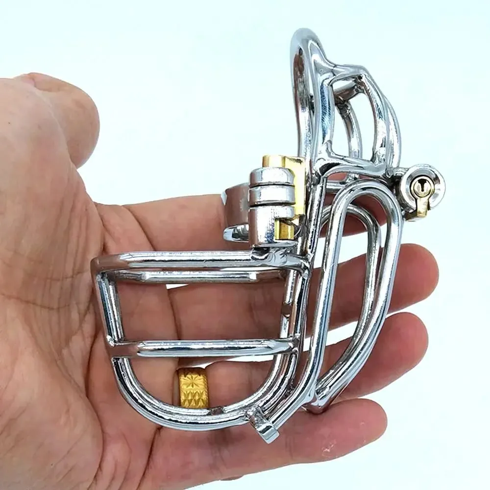2026 NEW Newest Design Male Chastity Device Stainless Steel PA Puncture Cock Cage Bdsm Sex Toys For Men Penis Lock Cock Ring Toy