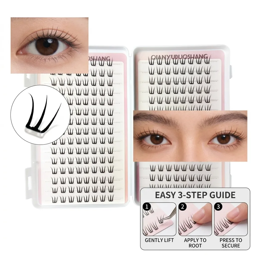 30rows Women's Idols False Eyelashes Natural Volume Daily Eye Makeup Women Beginner Large Capacity Lashes C Curl Synthetic Fiber