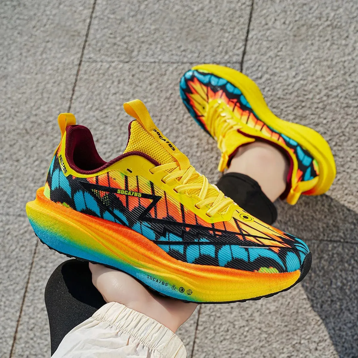 Men Running Shoes Carbon Board Speciality Marathon Sports Breathable Lightweight Woman Comfortable Athletic Sneakers Golf Casual