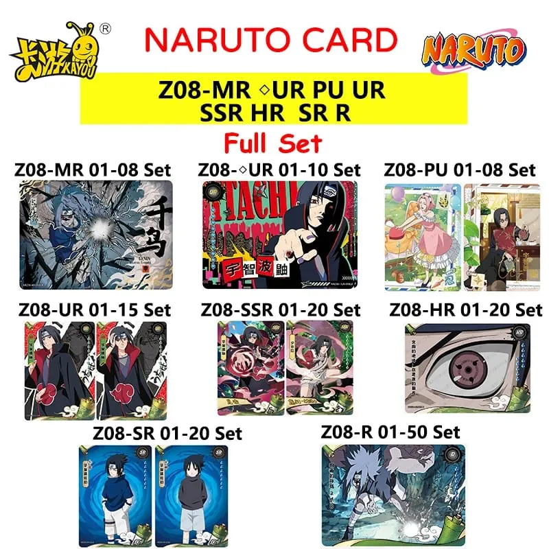 Kayou Naruto New T4W8 T2W9 Anime Rare Card Full Series ASP BP PU HR AR CR MR UR Complete Set Anime Collection Card Kids Toy Gift — image 23