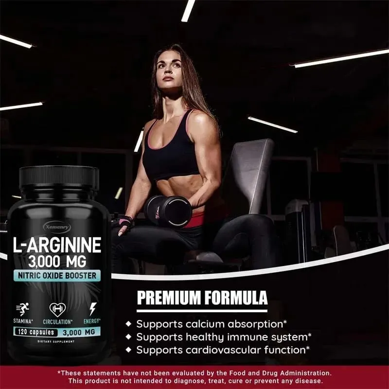 L-Arginina 3000mg - dla wsparcia energetycznego i wytrzymałościowego podczas ćwiczeń | Masa mięśniowa bez GMO — image 5