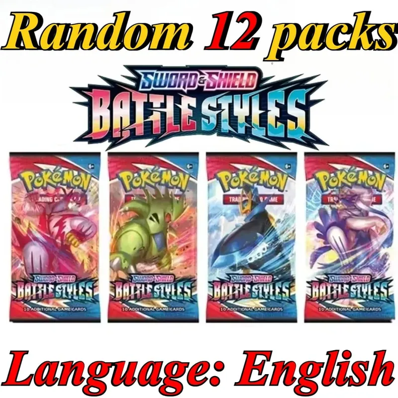 10 Pokémon Card Packs Bright Stars 151 Prismatic Evolutions PALDEAN FATES English Reinforcement Battle Transaction Card Gift