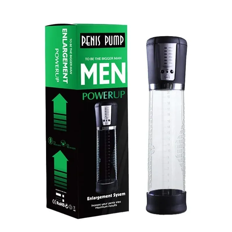 Automatic Electric Penis Pump Trainer Toy Male Self-pleasure Device with 3 Rings Suction Modes Ideal for Adult Men Sex Toys 18+