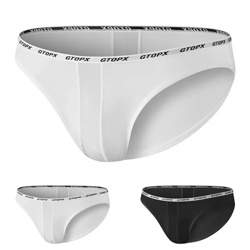 U Convex Pouch Low Waist Men\'s Briefs Transparent Mesh Underpants Thin Breathable Fabric Suitable for All Seasons