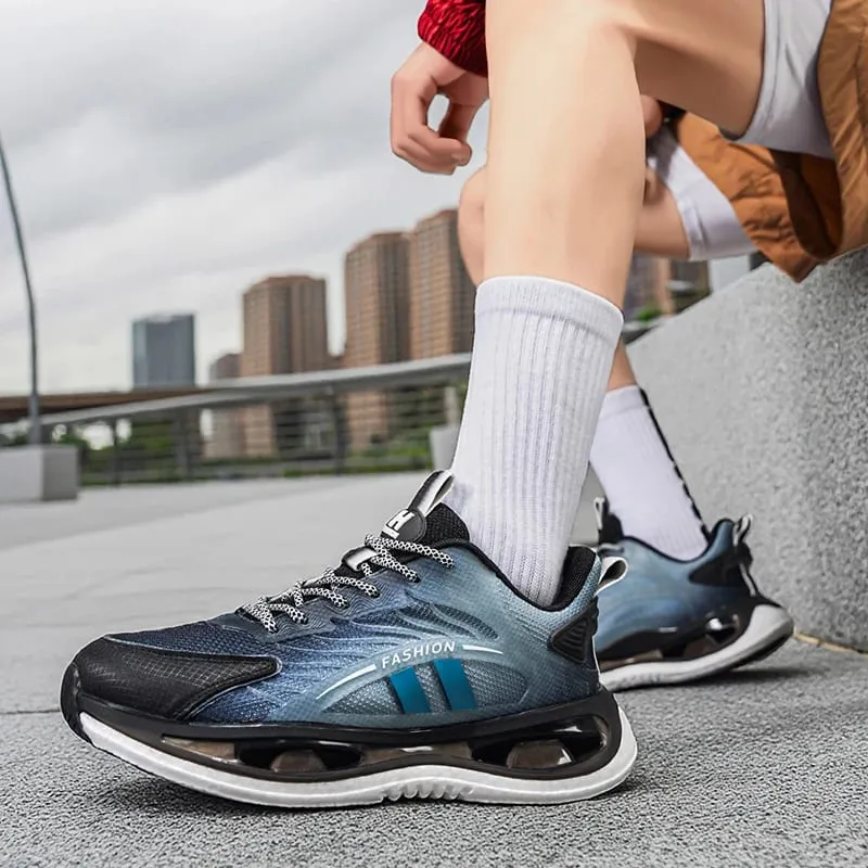 Men's lightweight outdoor racing running shoes spring summer new soft-sole casual sneakers student breathable speed sports shoes