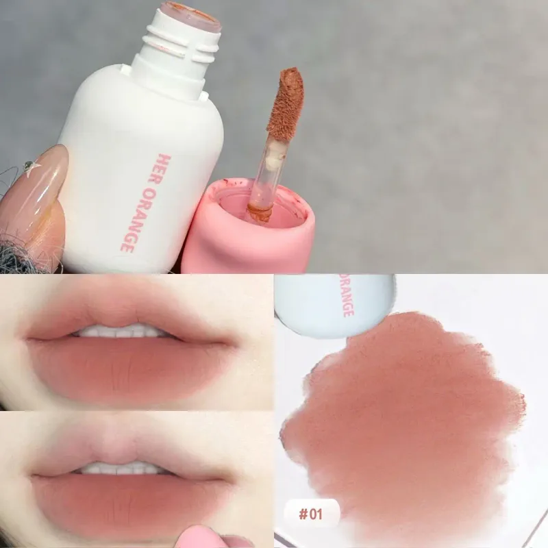 Boue à lèvres mate douce Herorange, ne sèche pas, longue tenue, pour les déplacements quotidiens, maquillage abordable