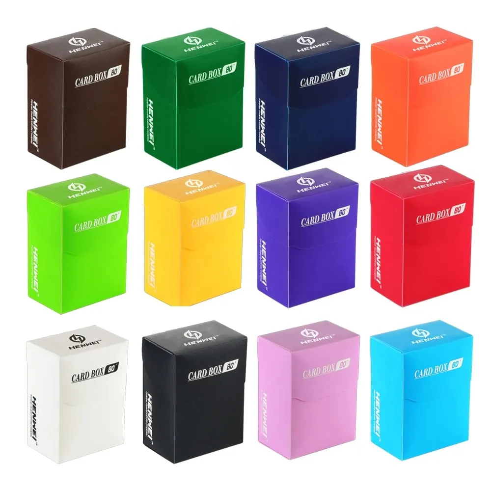 80+Card Deck Box PP Material Portable Many Color TCG Cards Case for MTG/YGO/TCG Gathering PP Storage — image 1