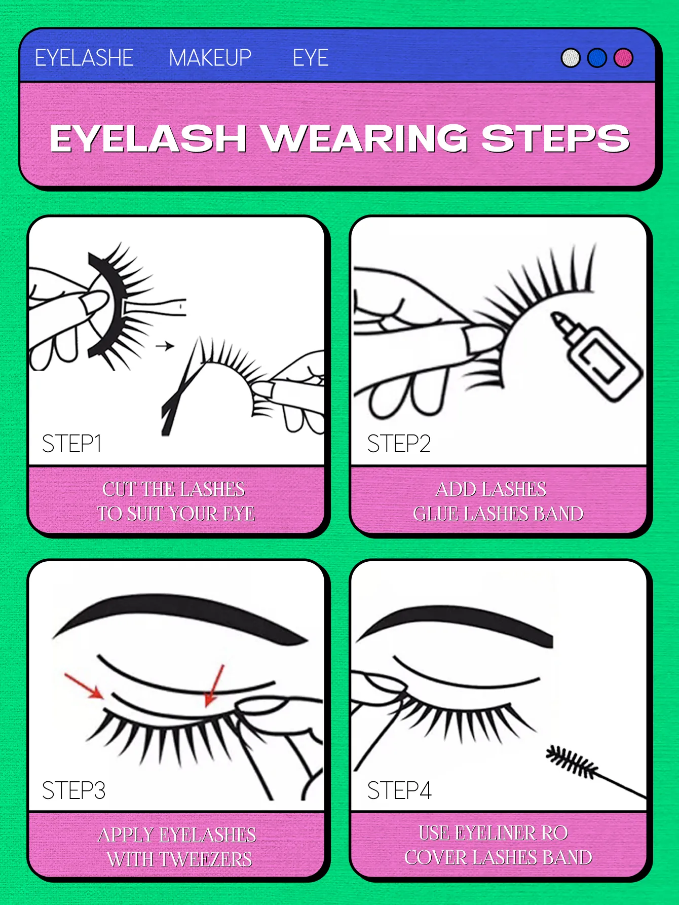 False Eyelashes Fox Eye 7 Pairs Pack Natural Look Fluffy Wispy Cat Eye Lashes Soft Faux Mink Lashes Makeup