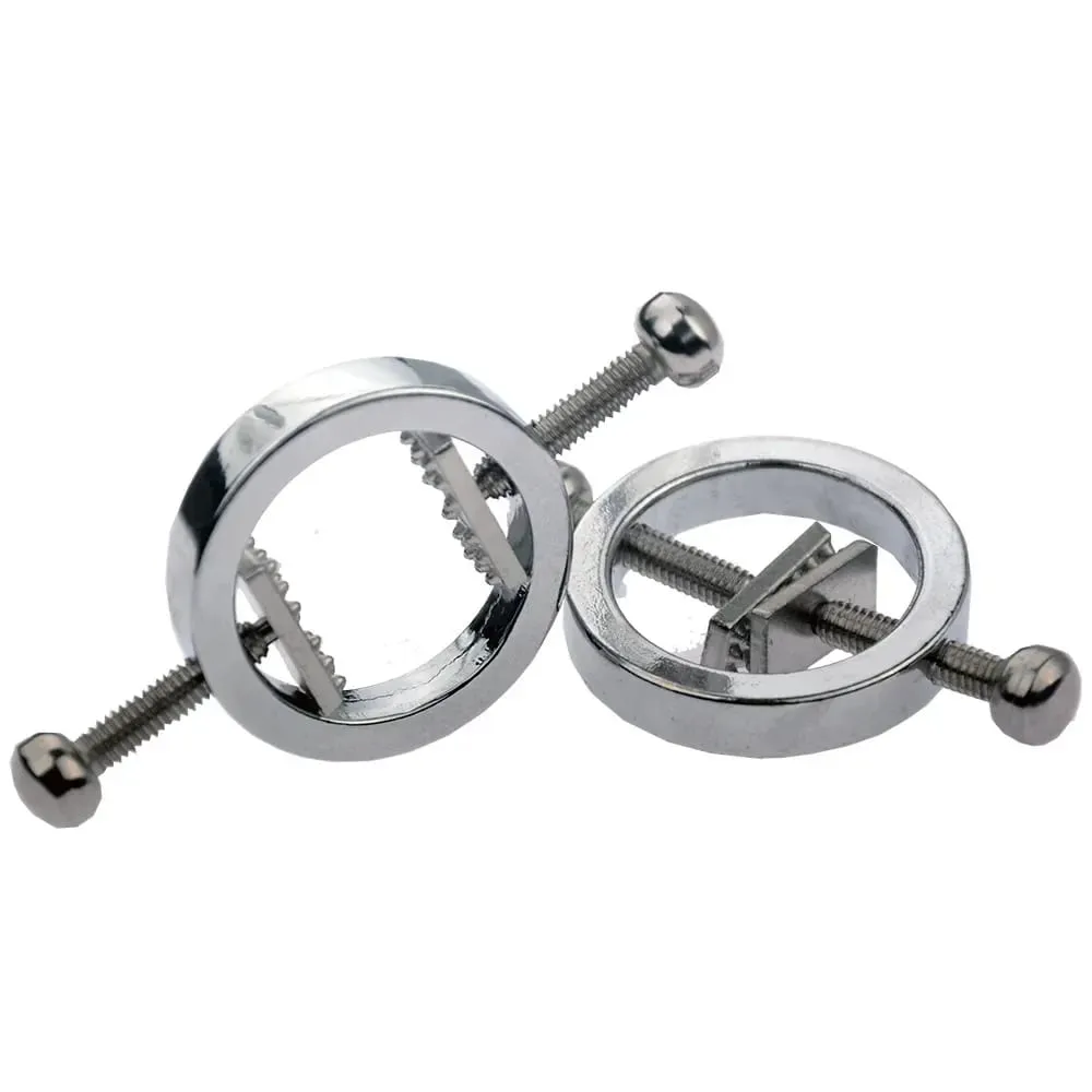 Stainless Steel Adjustable Nipple Clips Erotic Goods Nipple Stimulation Breast Bondage Restraint Bdsm Sex Toy for Woman