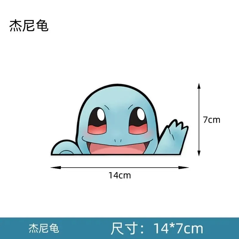 20 Arten Pokemon-Autoaufkleber, Anime-Figur, Pikachu, Gengar, Eevee, Charmander, niedliche Cartoon-Puppe, kreative Aufkleber, Geburtstagsgeschenke