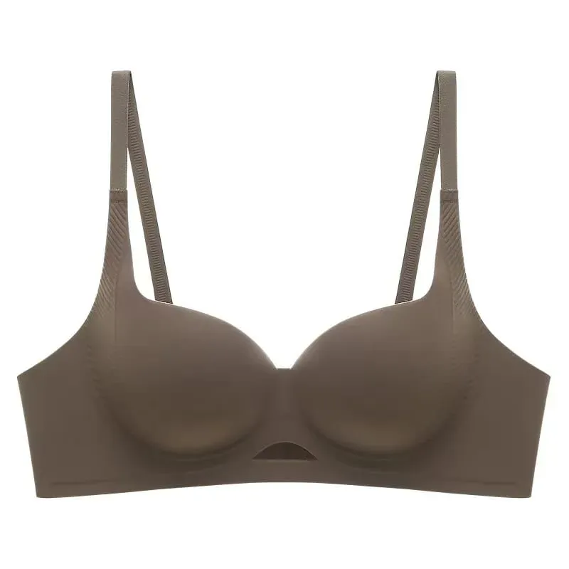 New Hollow-out One-piece Seamless Comfortable Push Up Lingerie Small Breast Gathering Anti-sagging No Steel Ring Bra