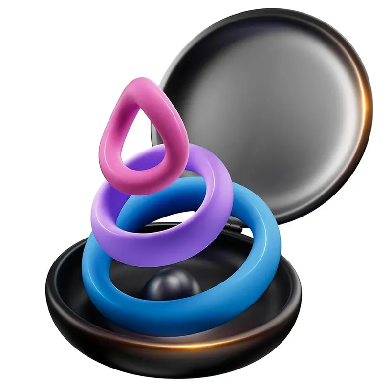 Cock Ring Reusable Silicone Penis Ring Delayed Ejaculation Penis Enlargement Dick Enlarger Semen Semen Lock Ring Sex Toy Men