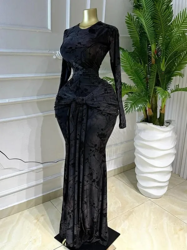 CM.YAYA Women Print O-neck Stacked Ruched Bowknot Streamer Mermaid Maxi Midi Dress 2026 Cocktail Birthday Holiday Party Dresses