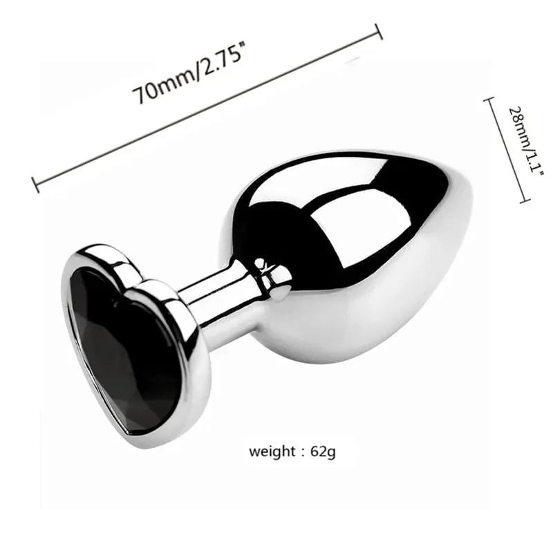 S/M/L Metal Anal Plug Butt Plug Sex Toy Butt Toy for Women Men Couples Gay Adult Game Masturbator Anal Diamond Sex Shop