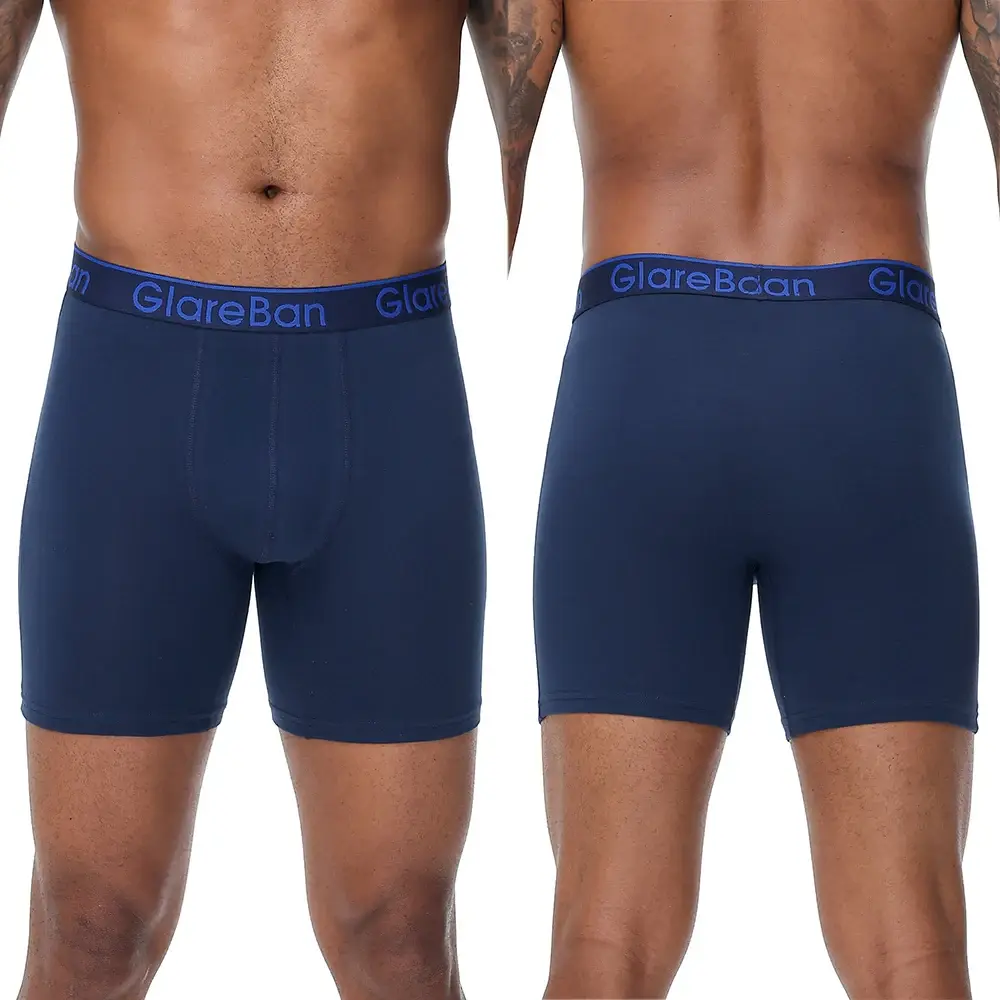 5pc ensemble mi-long coton aléatoire Boxer Shorts hommes sous-vêtements hommes caleçons pour hommes Boxershorts Slips culottes douces slips de marque — image 1
