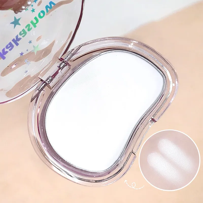 Matte Highlighter Powder Eyeshadow Palette White Long Lasting Natural 3D Brightening Eye Makeup Palette Brighten Face High Gloss