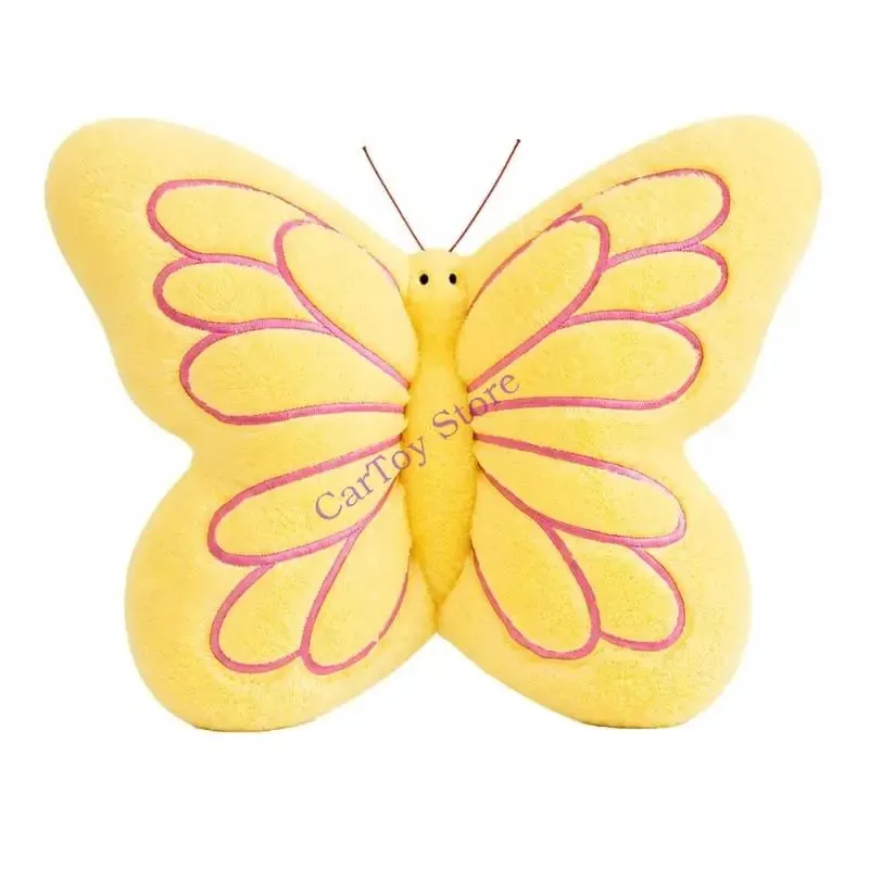 Plush Butterfly Cushion with Soft Cover Cotton Fill and Butterfly for Chair Sofa Bed and Lounge Seating
