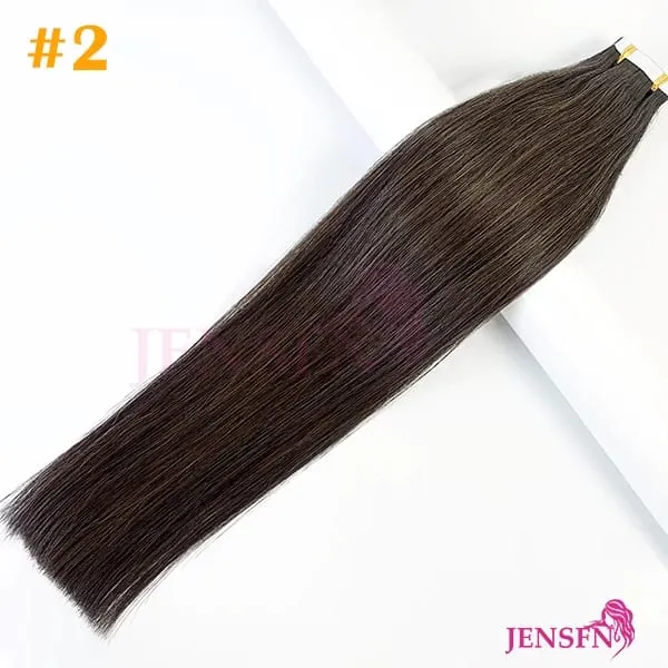 High Quality Tape In Hair Extensions Straight 100% Remy real Human Hair 16"-22"Inch PU Skin Weft Tape Ins