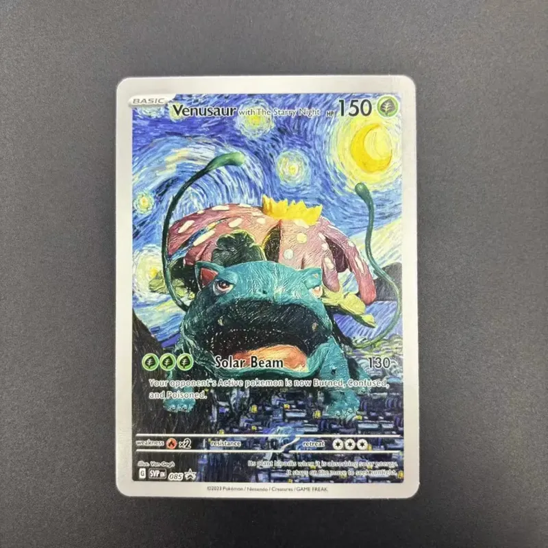 DIY Collection Cards 2023 SVP EN VAN GOGH /GREY FELT HAT Self Made Single Card Classic Game Anime Cards Gift Toy