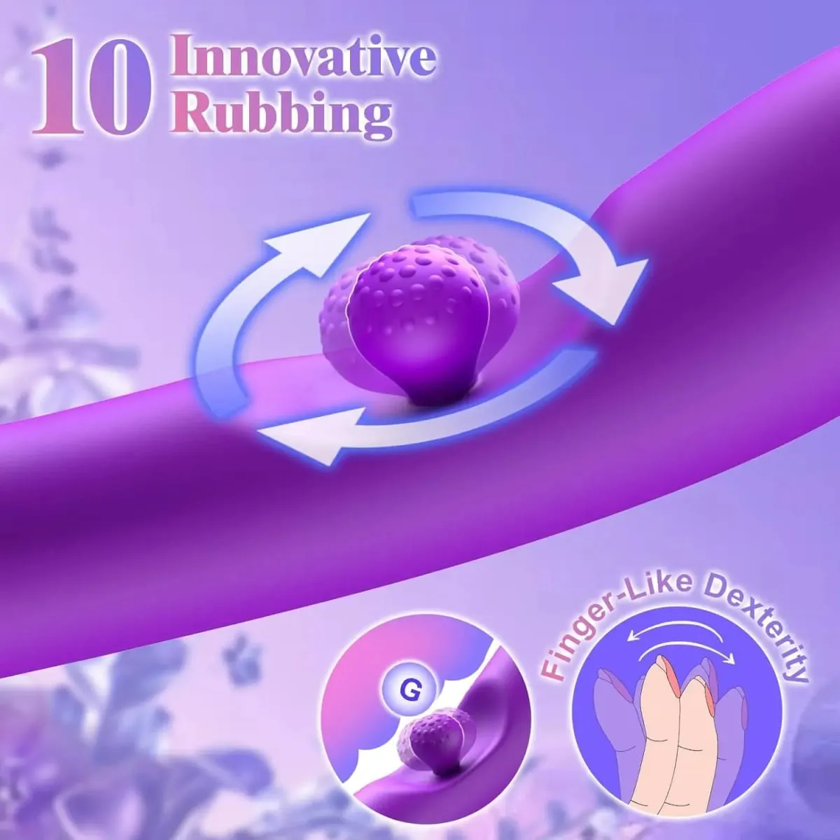 G Spot Rabbit Vibrator 3 in 1 360° Rotation Powerful Clitoral Stimulator Soft Silicone Adults Product Sex Toy for Women Couple