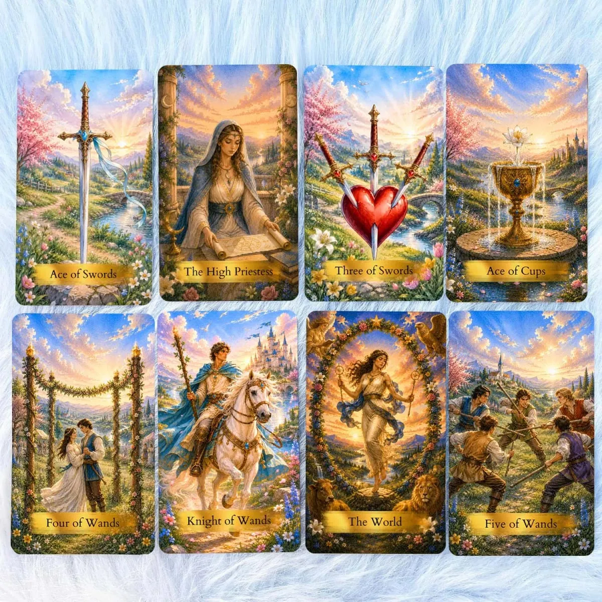 78 Starry Realms Tarot Cards 13x8 Cm Includes Paper Manual Journey to Imagination and Inner Wisdom Card Game Set