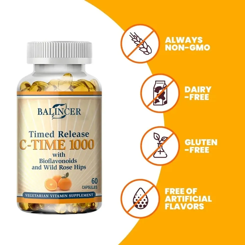 Vitamin C 1000mg Dietery Supplement | Non-GMO & Gluten Free Vegan