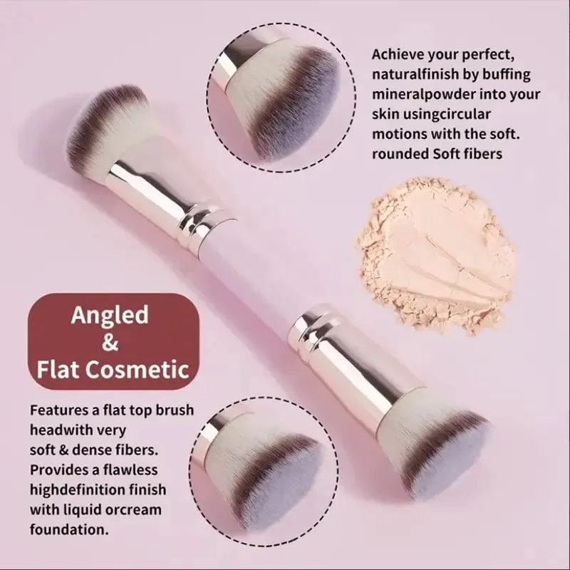 4ks Základní sada štětců na make-up se dvěma konci s krabičkou Foundations Powder Blush Podrobnosti pro štětce na oční stíny Cestování pro začátečníky — image 4