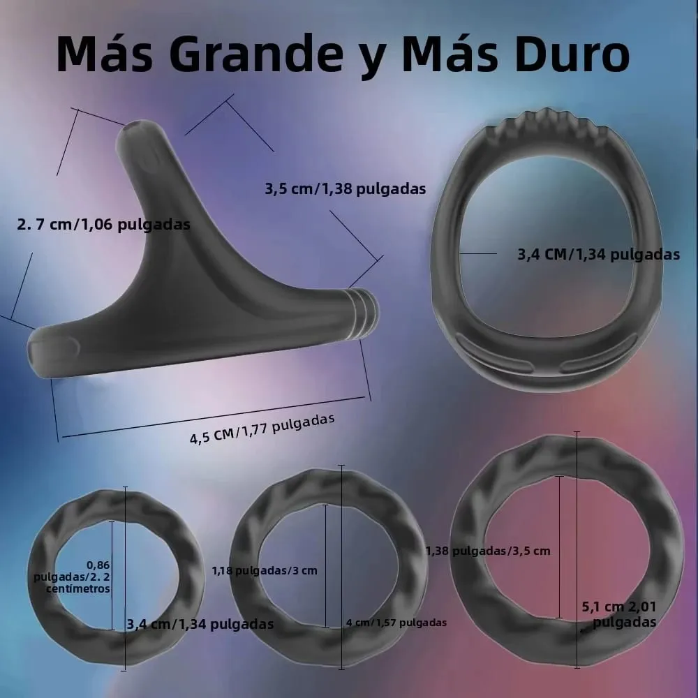 Silicone Penis Ring Ejaculation Delay Cock Rings Dick Erection Cockring Male Chastity Adult Sex Toys For Men Lock Sperm Trainer — image 6