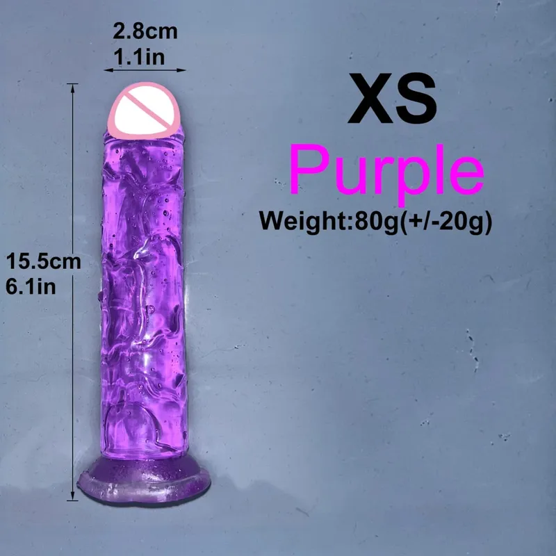 Goedkope 5 Kleuren Kleine Transparante Dildo Zuignap Jelly Lul Vrouwen Erotische Anale Seksspeeltjes Zachte Clitori Vaginale Masturbators Penis — image 12