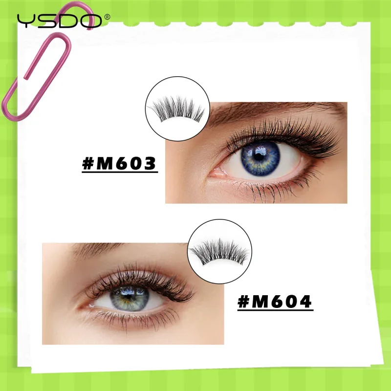 Poloviční řasy Přírodní načechrané umělé řasy Cat Eye Lash 3D Umělé norkové řasy Soft Winged Eyelash Extension Makeup Tool — image 5