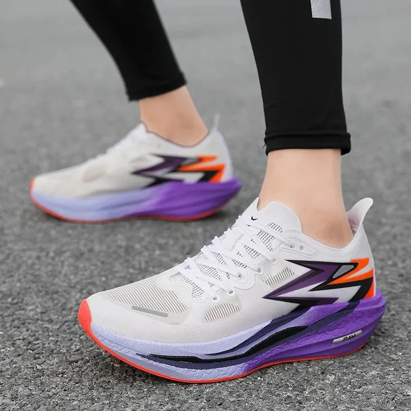 Men Running Shoes Nonskid Sneakers Board Marathon Athletic Sports Breathable Speciality Women's Comfortable Carbon Lightweight
