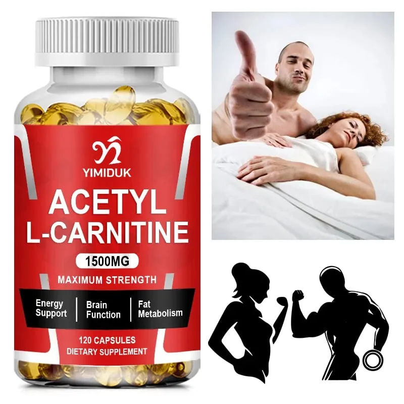 Buy 2 Get 2 Free! Pure Acetyl L-Carnitine Capsules Support Enhances Mental Clarity Mood & Learning Ability Cognitive Function