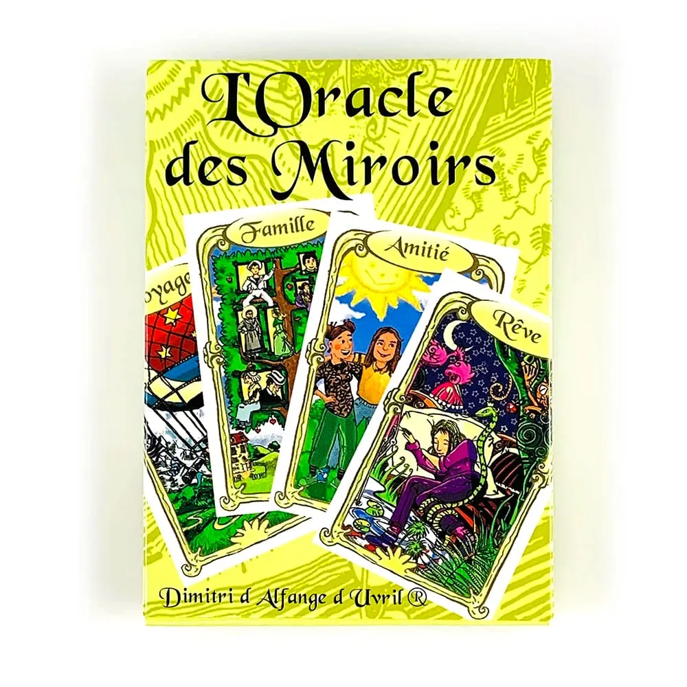 L'Oracle Des Miroirs Divination Cards Game French Mirror Theme Cards Mystic Fortune‑Telling Game with Guidebook for Beginners — image 1