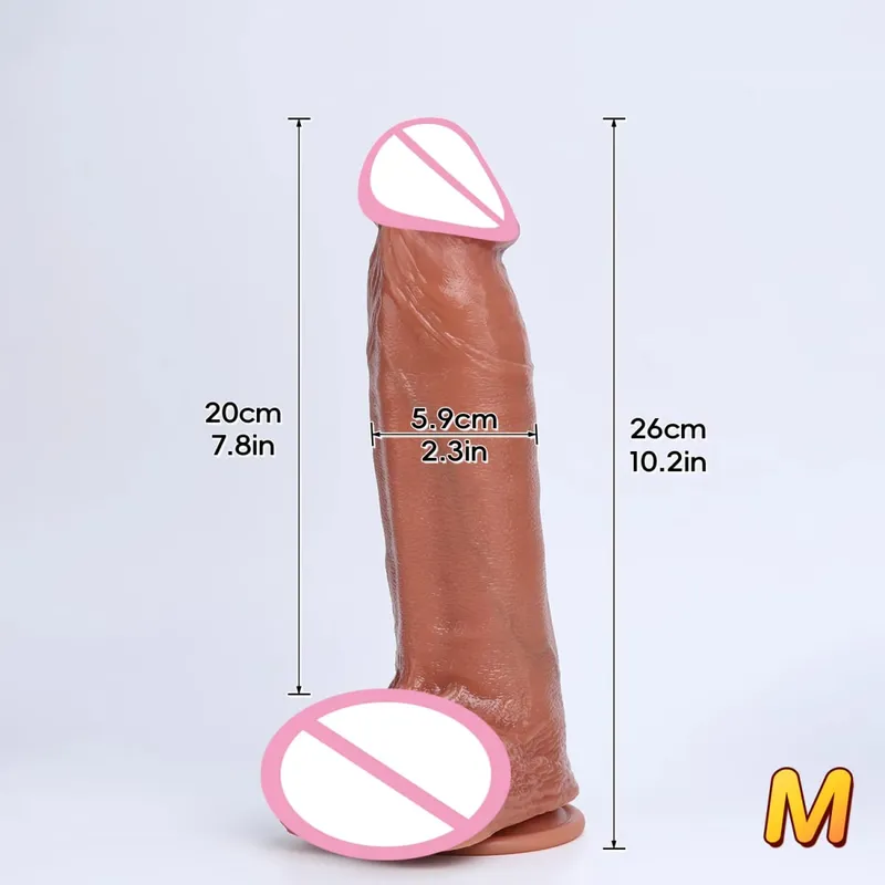 3ขนาดสมจริงXXLหนาอวัยวะเพศชายซิลิโคนDildoอวัยวะเพศชายช่องคลอดMasturbationดูดถ้วยDickผู้หญิงAnal Sex Toys 18