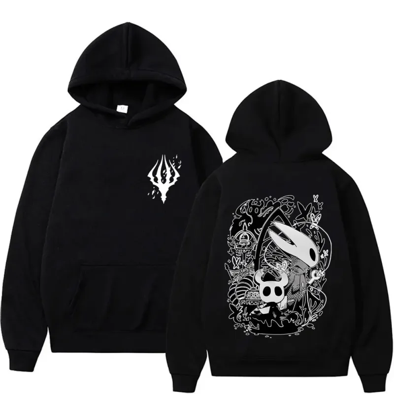 Game Hollow Knight Graphic Hoodie Men Women Clothing Casual Oversized Streetwear Male Vintage Fleece Hoodies Fans Gift hoodies