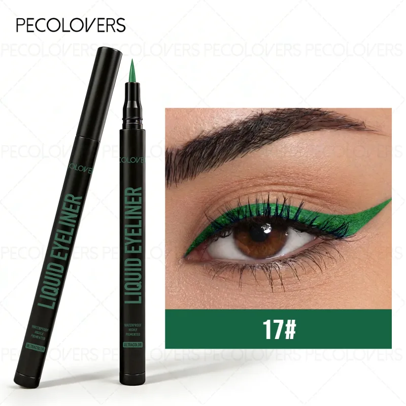 1 Pc Smooth Glide Liquid Eyeliner Pen - Waterproof Long-lasting Ultra-Fine Tip Water Eye Liner Pen Precision Slide Smudge-Proof