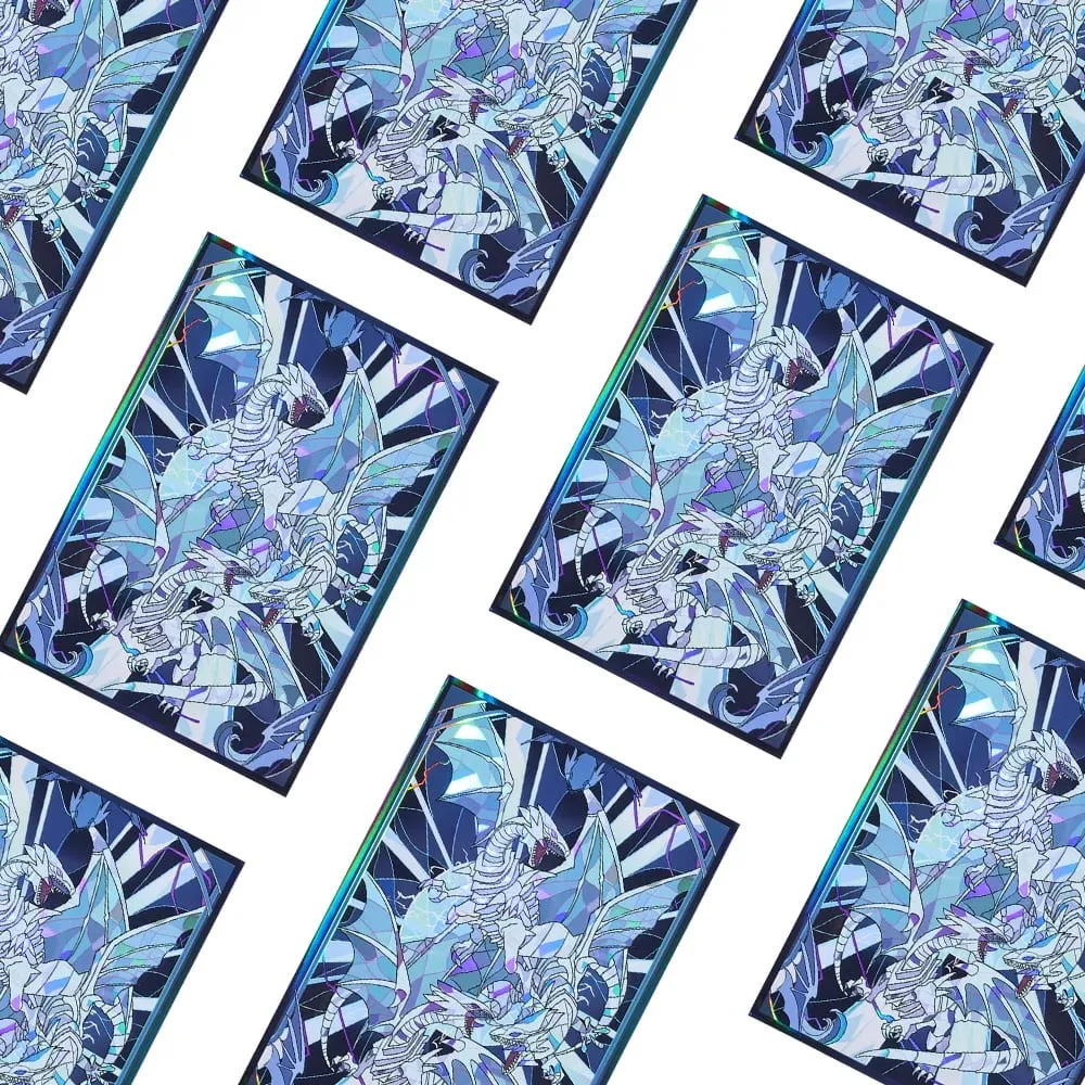 63x90mm 50-100pcs Blue eyed White Dragon Anime Card Sleeves Board Game Card Sleeves Game Collection Cards Protector for YGO