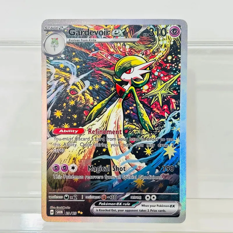10Pcs (Charizard Mewtwo Gengar Vaporeon) DIY Holographic Texture Cards Perfect Condition Premium Anime Collection Card