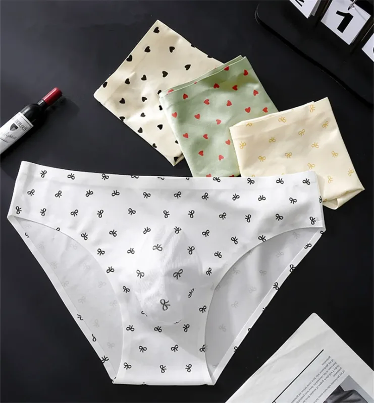 3D space capsule sexy men's underwear ice silk one-piece cuecas masculino cute print cueca adults 18 plus size ropa interior — image 8