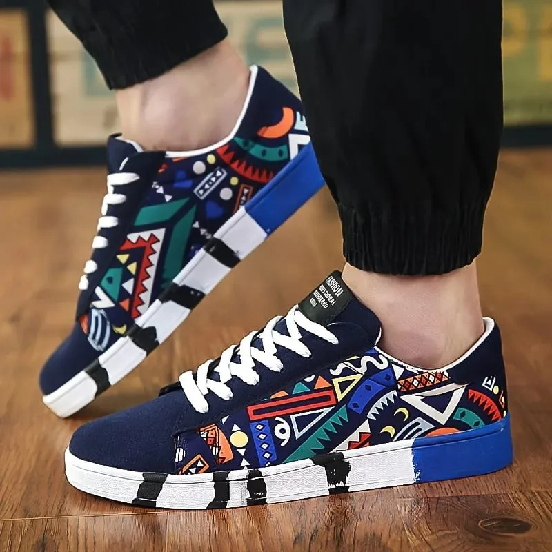 Men's Lightweight Breathable Canvas Shoes Versatile Flat Comfortable Casual Wear for Daily Use