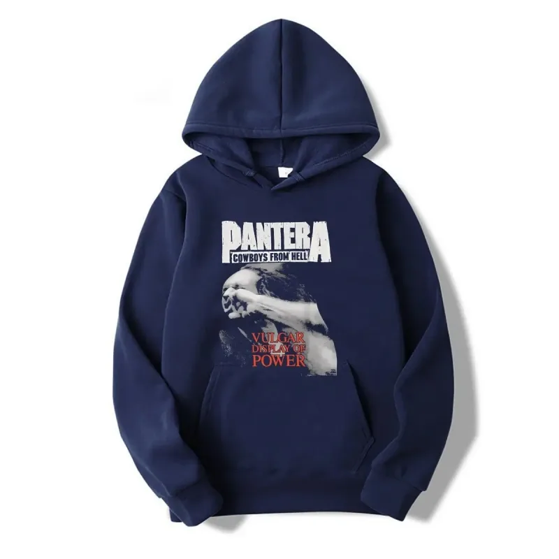 2026WinterNew Hoody PANTERA Band Pullovers COWBOYS FROM HELL Print Hoodies Men Women Vintage Fashion Hip Hop Oversized Swatsirts