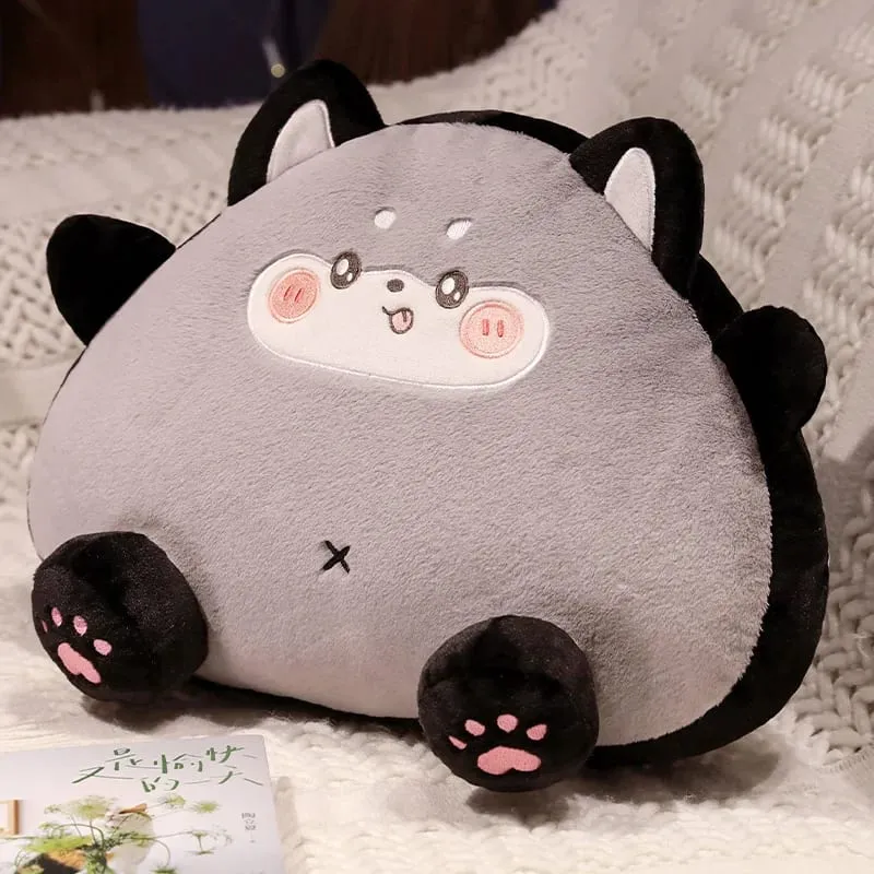 20cm Rice Ball Cat Plush Pillow Cute Onigiri Kitten Stuffed Cushion Soft Fluffy Throw Pillow Sofa Bedroom Decor Gift