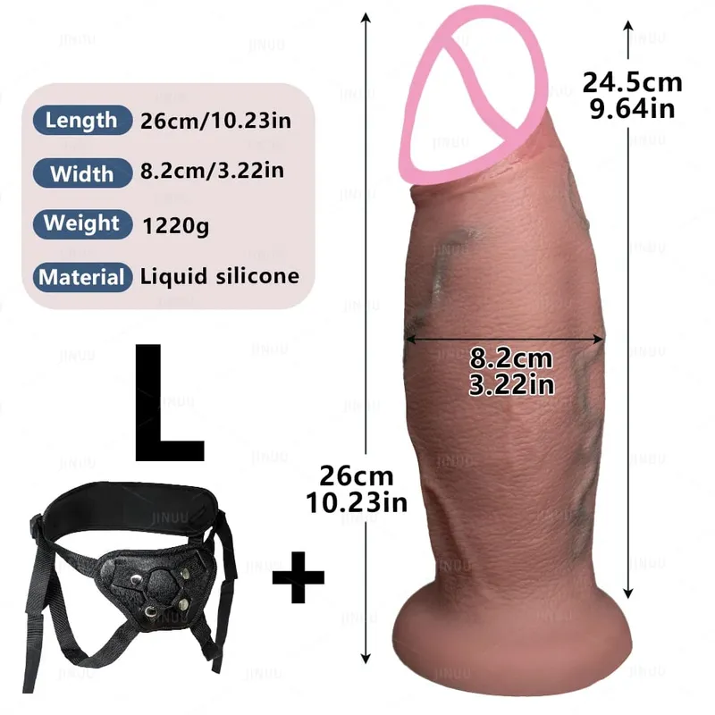 Huge Realistic Dildo Fantasy Long Penis Big Dick Suction Cup Dildos For Women Giant Anal Dildo Sex Toys For Women Men Gay — image 9