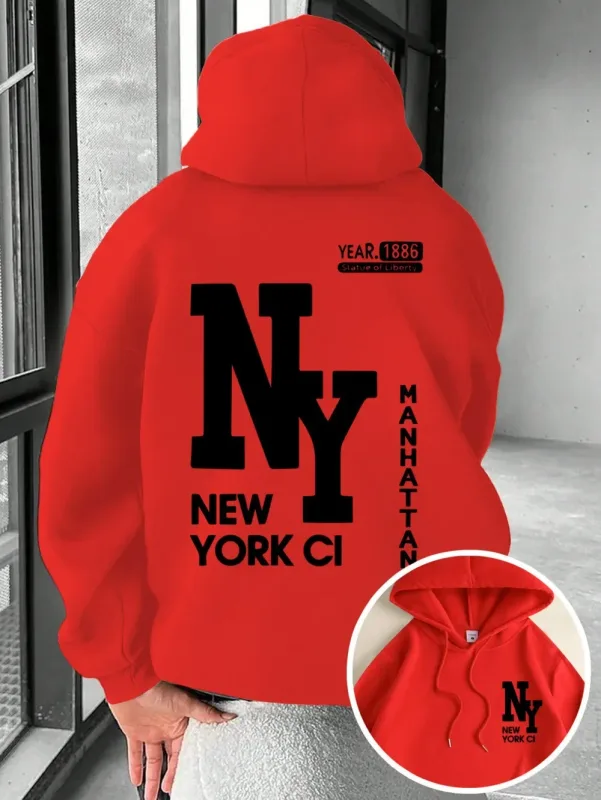 New Men's Autumn Fashion Letter Printed Soft and Comfortable Hoodie Outdoor Street Style Clothing — image 13