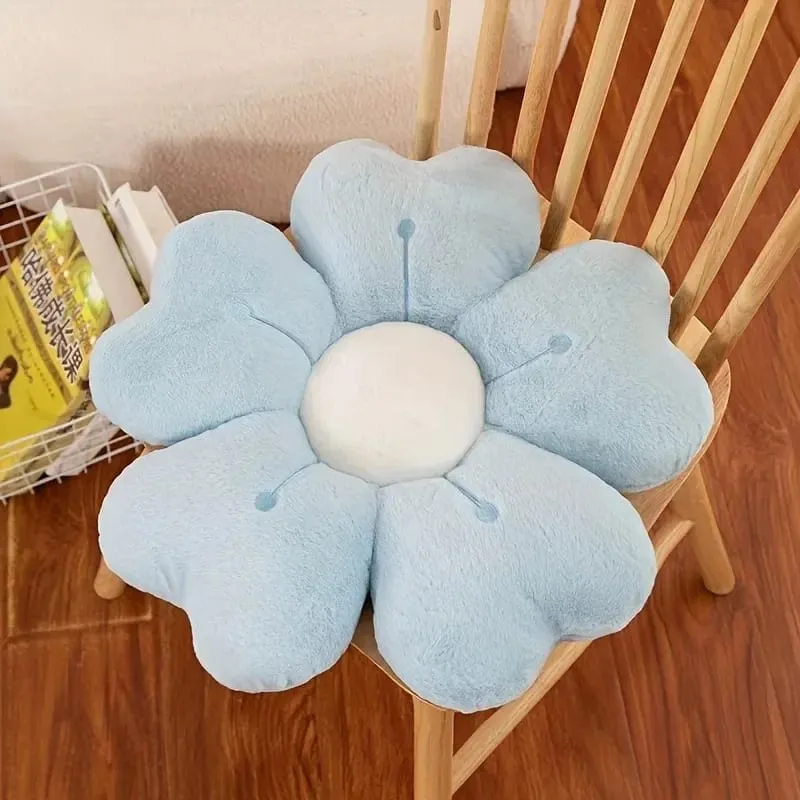 Soft Plush Flower-Shaped Plush Throw Pillow - Comfortable and Cute Mattress and Sofa Decor Cushion Chair Cushion Floor Cushion