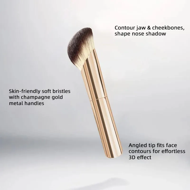 5 In 1 Travel Makeup Brush Set Soft Synthetic Bristles Face Eye Blush Shadow Brushes Portable Leather Pouch Gift Ready Cosmetic — image 5