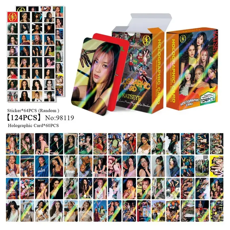124pcs KATSEYE New Album Photocards Stickers Kpop Merch Lomo Cards Set Fans Collection Cards Gifts — image 10