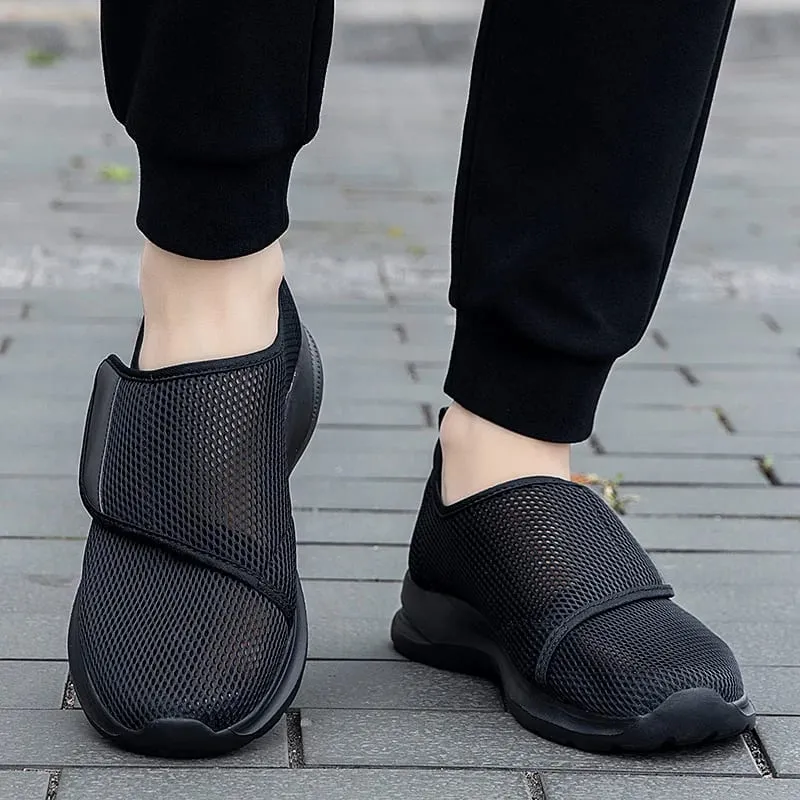 Popular Casual Men's Orthopedics Wide Feet Swollen Shoes Thumb Eversion Adjusting Soft Comfortable Diabetic Shoes Walking Shoes