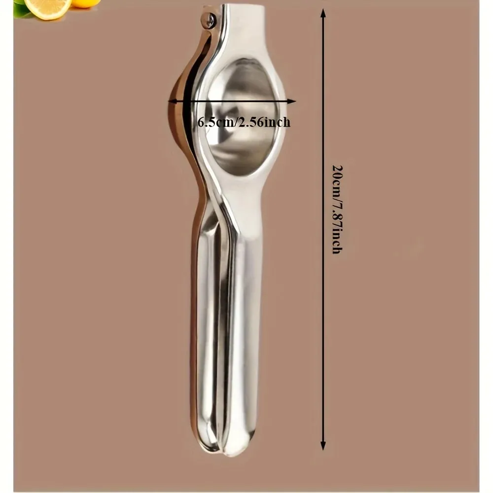 1pc Stainless Steel Lemon Juicer - Manual Efficient Juice Press Easy to Use for Home Use Fits Various Fruits Easy to Clean
