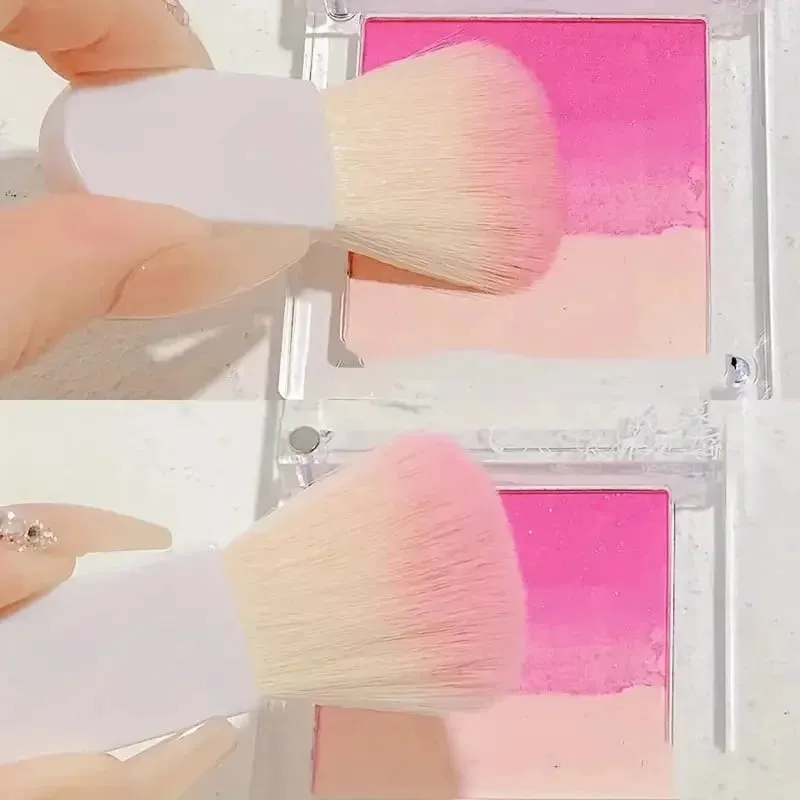 6 pièces Mini pinceaux de maquillage de voyage ensemble avec boîte transparente Portable poudre cosmétique fond de teint Blush mélange correcteur pinceaux de maquillage